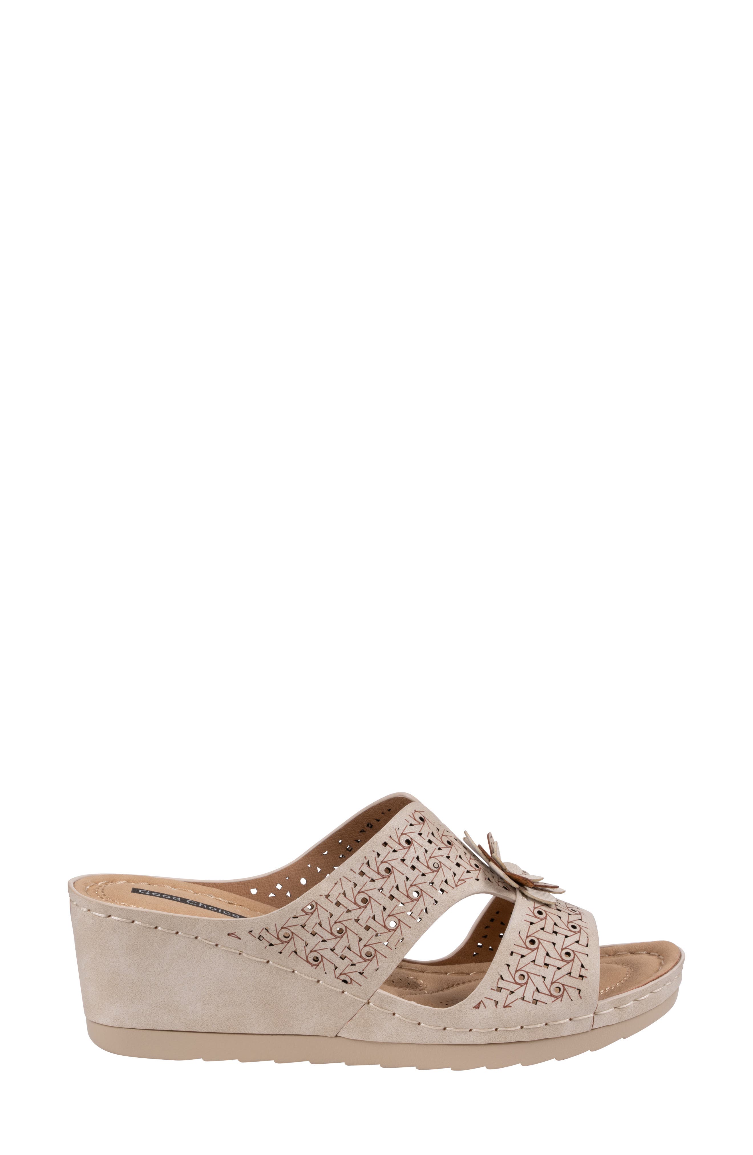 Nancia Wedge Sandal, Alternate, color, NATURAL