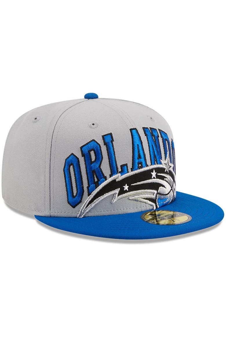 Men's New Era Gray/Blue Orlando Magic Tip-Off Two-Tone 59FIFTY Fitted Hat, Alternate, color, Gray