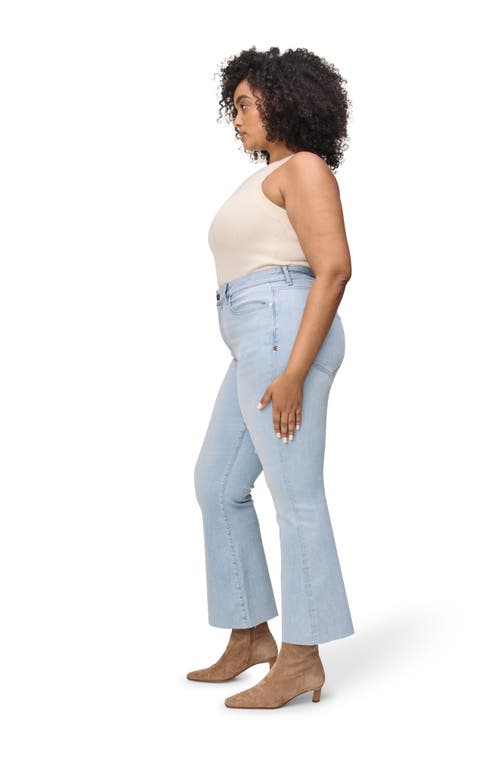 Warp & Weft Warp+weft Psp Raw Hem High Waist Crop Bootcut Jeans In Crush