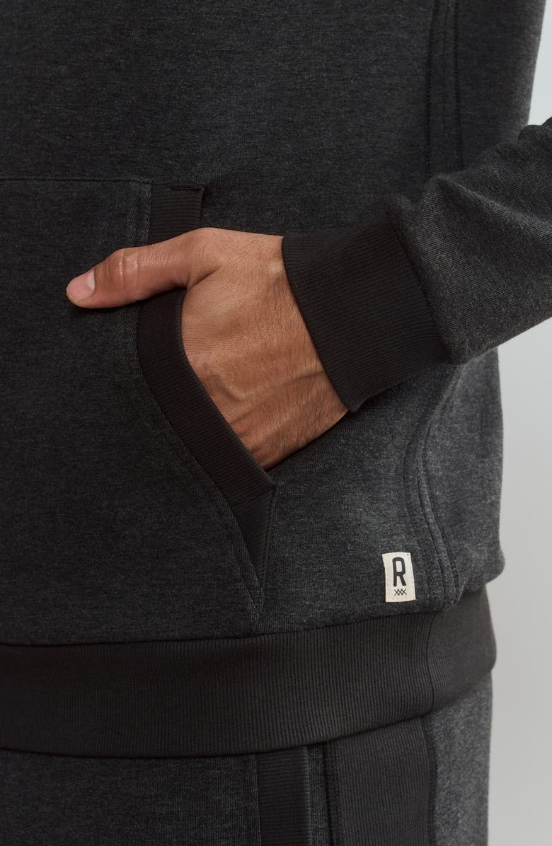 Rhone Heritage Midweight Hoodie, Alternate, color, Black Heather