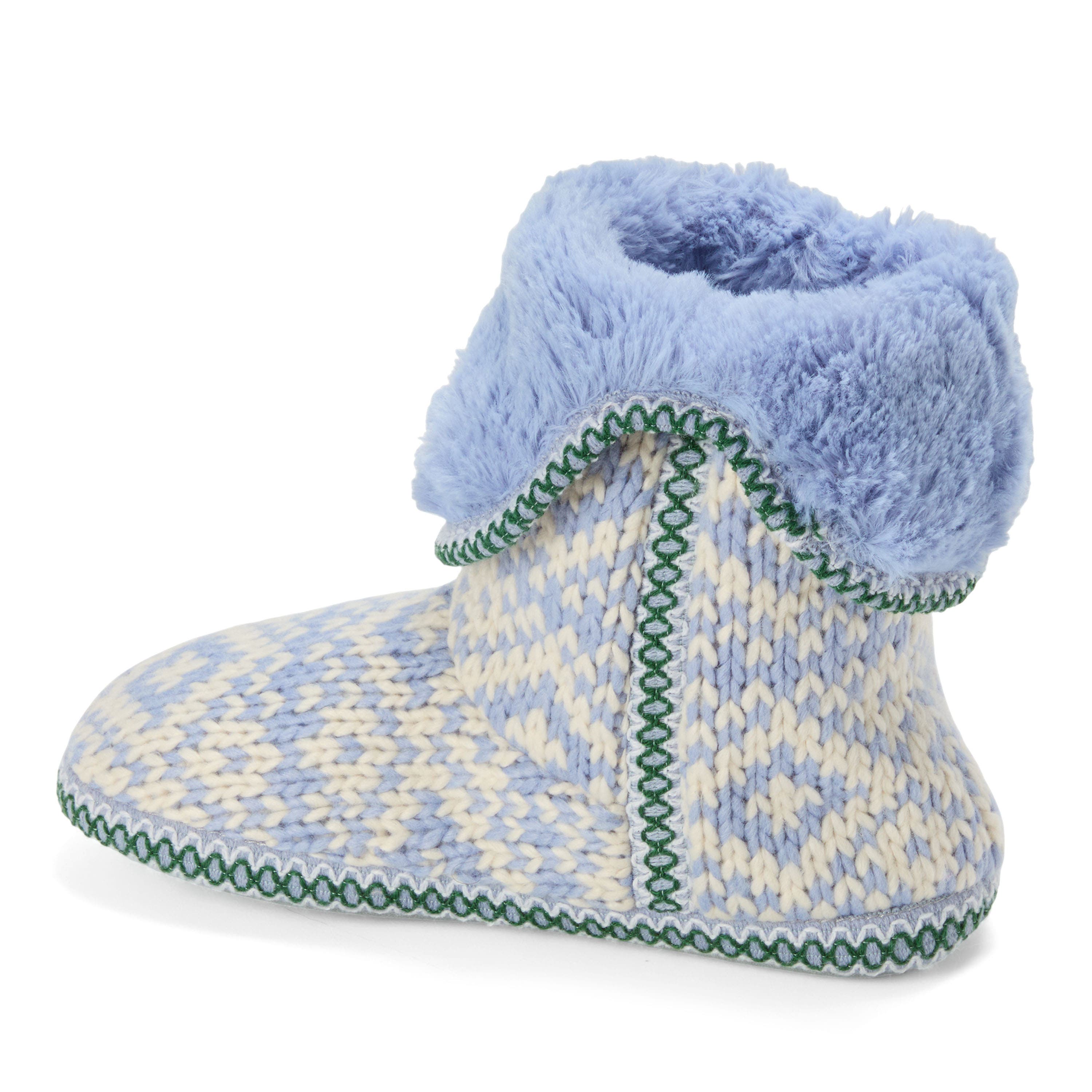 Becky Knit Bootie Slippers, Alternate, color, EVENTIDE