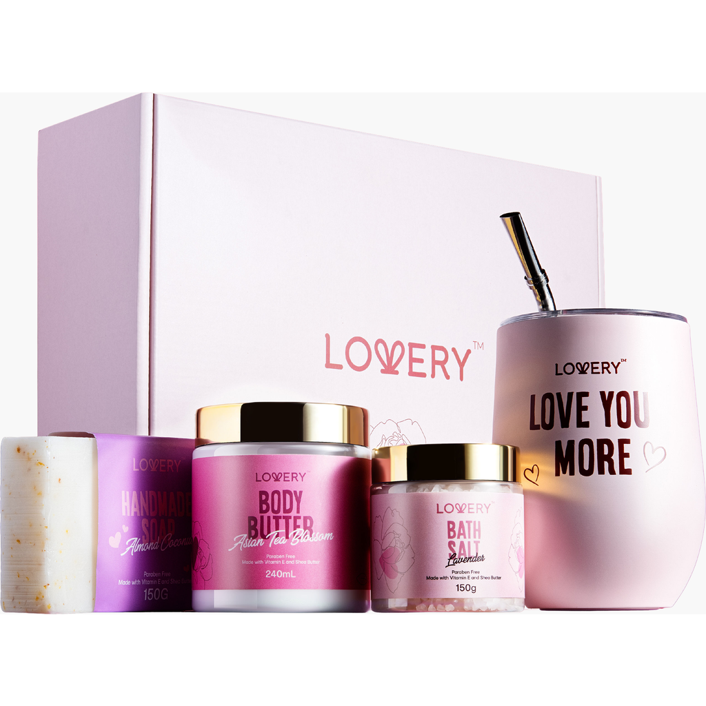 Lovery Mom To Be Self Care Gift Relaxing Pregnancy Kit 8 Piece In Light Pink