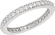 Sterling Forever Sterling Silver Sparkling CZ Band Ring