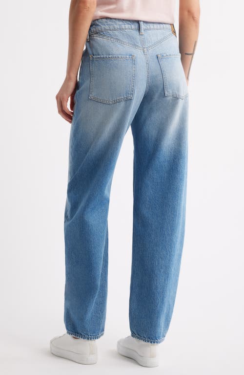 Hugo Boss Boss Daelya Barrel Leg Jeans In Blue