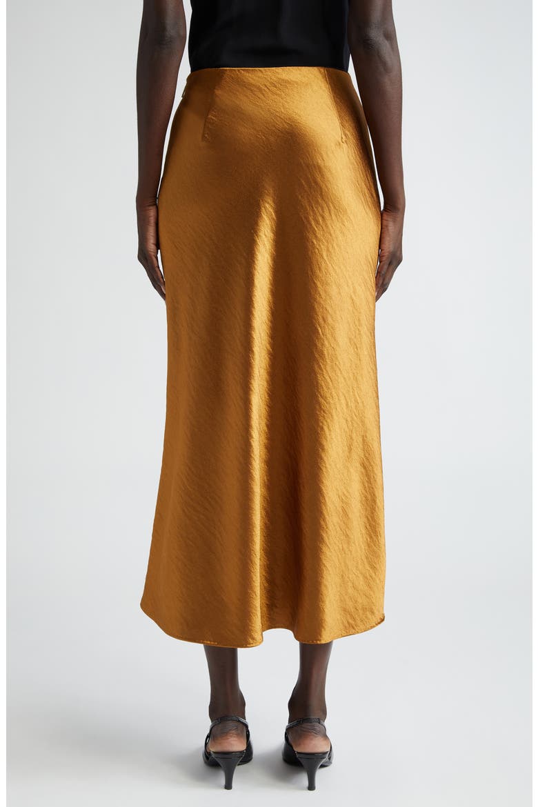Hammered Satin Skirt, Alternate, color, BURNISHED GOLD
