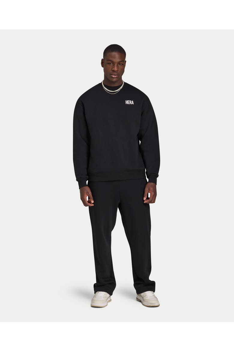 Staple Relaxed Fit Crew Neck Sweatshirt, Alternate, color, Black