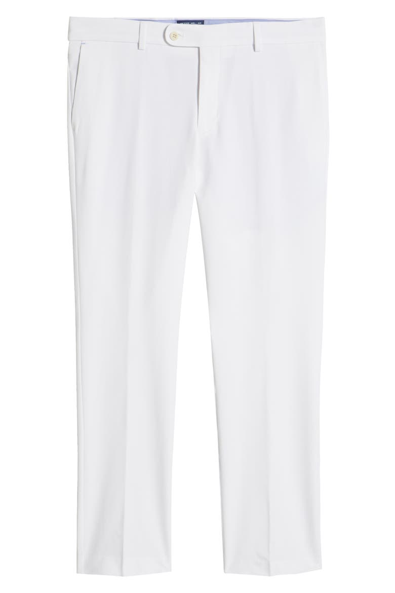 Crown Crafted Surge Performance Flat Front Trousers, Alternate, color, WHITE