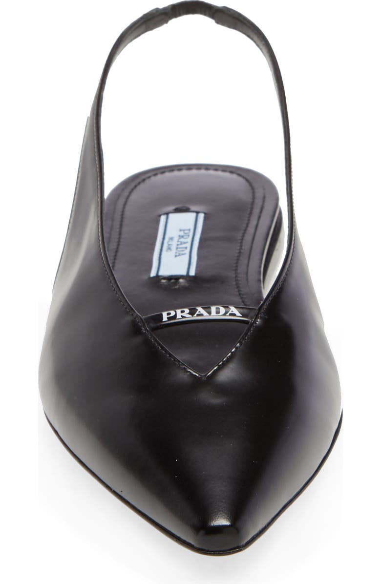 Prada Slingback Pointy Toe Flat, Alternate, color,