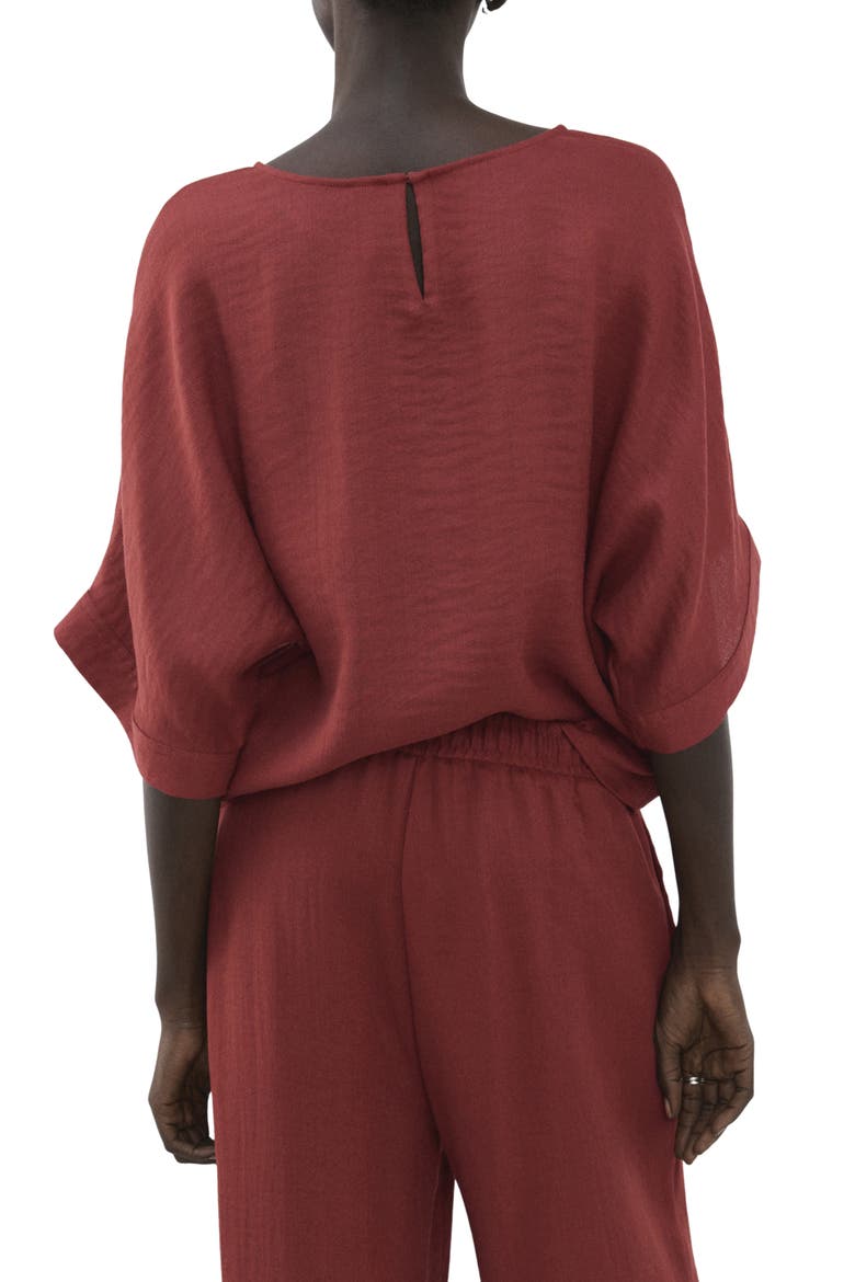 Dolman Sleeve Top, Alternate, color, RED