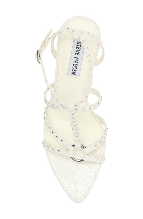 Steve Madden Amour Studded Sandal In White
