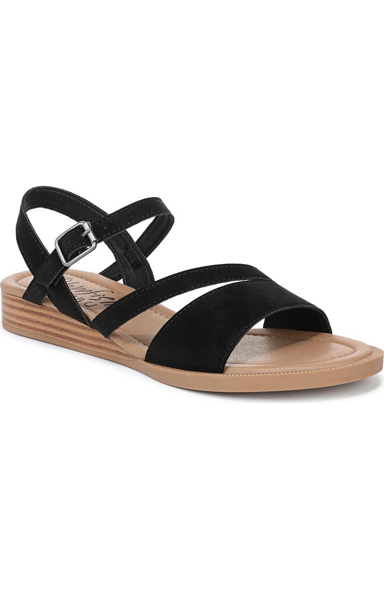 Blowfish Malibu Arrow Sandal, Main, color, Black Nubuck