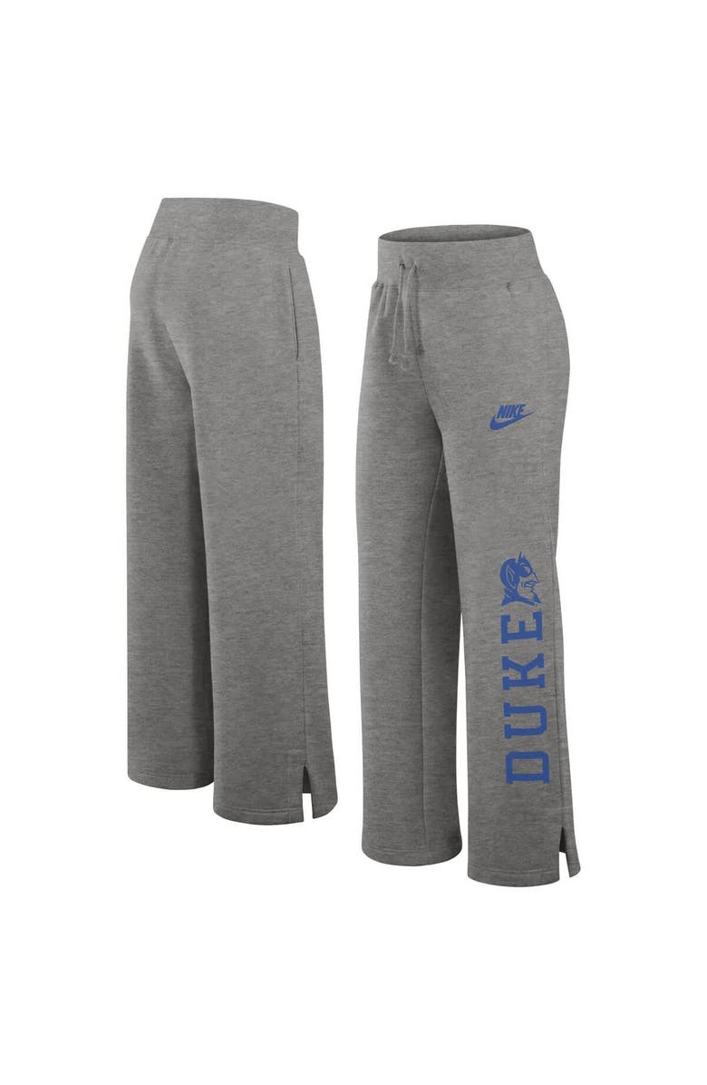 Nike Women's Nike Heather Gray Duke Blue Devils Legacy One Line Phoenix Fleece Sweatpants, Alternate, color, 