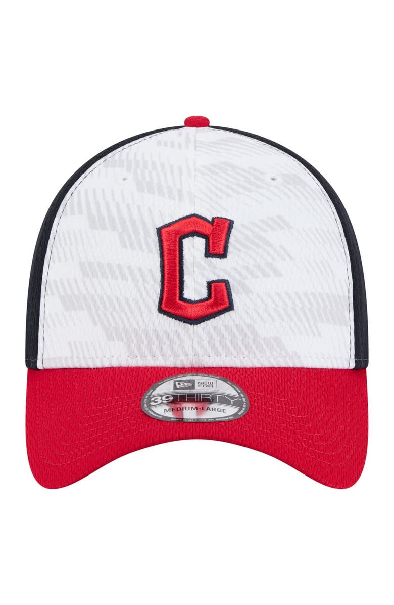 New Era Men's New Era Navy/Red Cleveland Guardians 2025 MLB Clubhouse 39THIRTY Flex Hat, Alternate, color, Navy