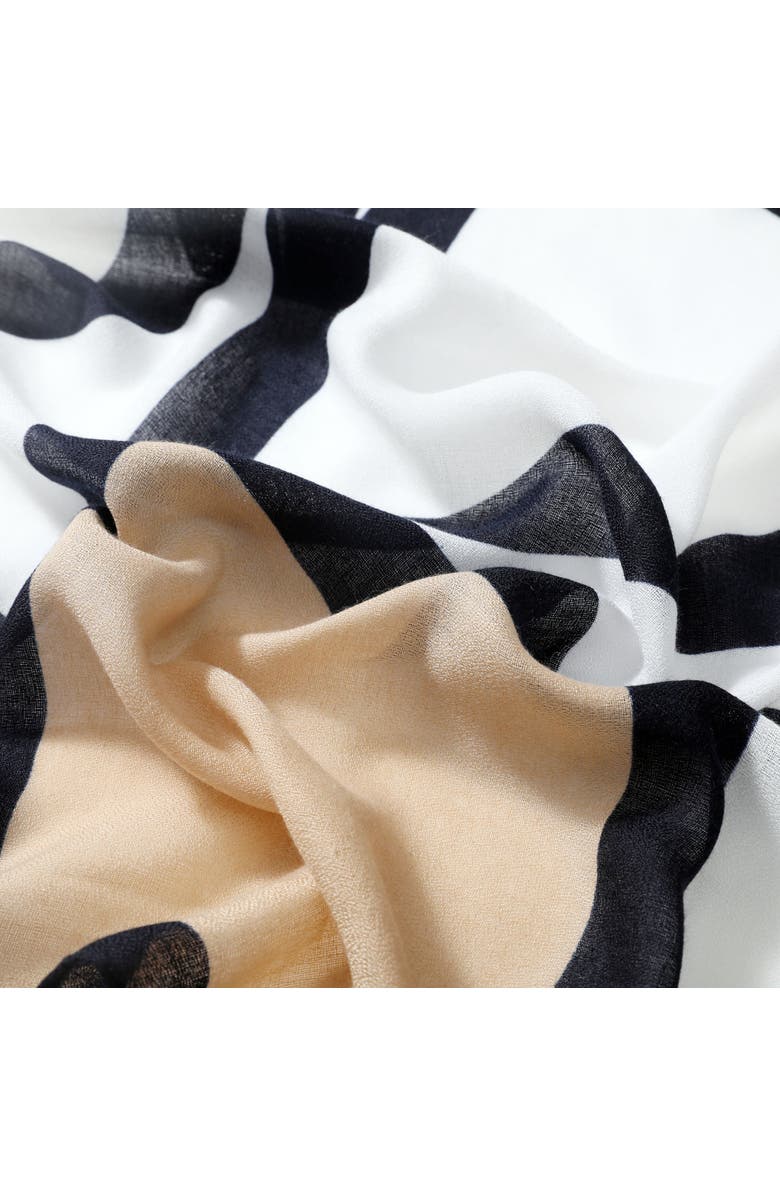 Youzey The Kimberly Lightweight Scarf, Alternate, color, Black/White