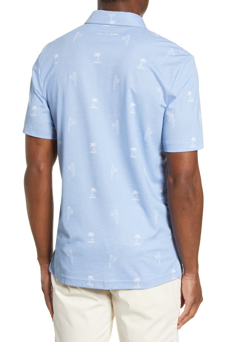 Loose Screws Palm & Parrot Polo, Alternate, color, HEATHER ALLURE