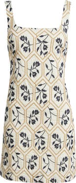 MOON RIVER Embroidered Minidress