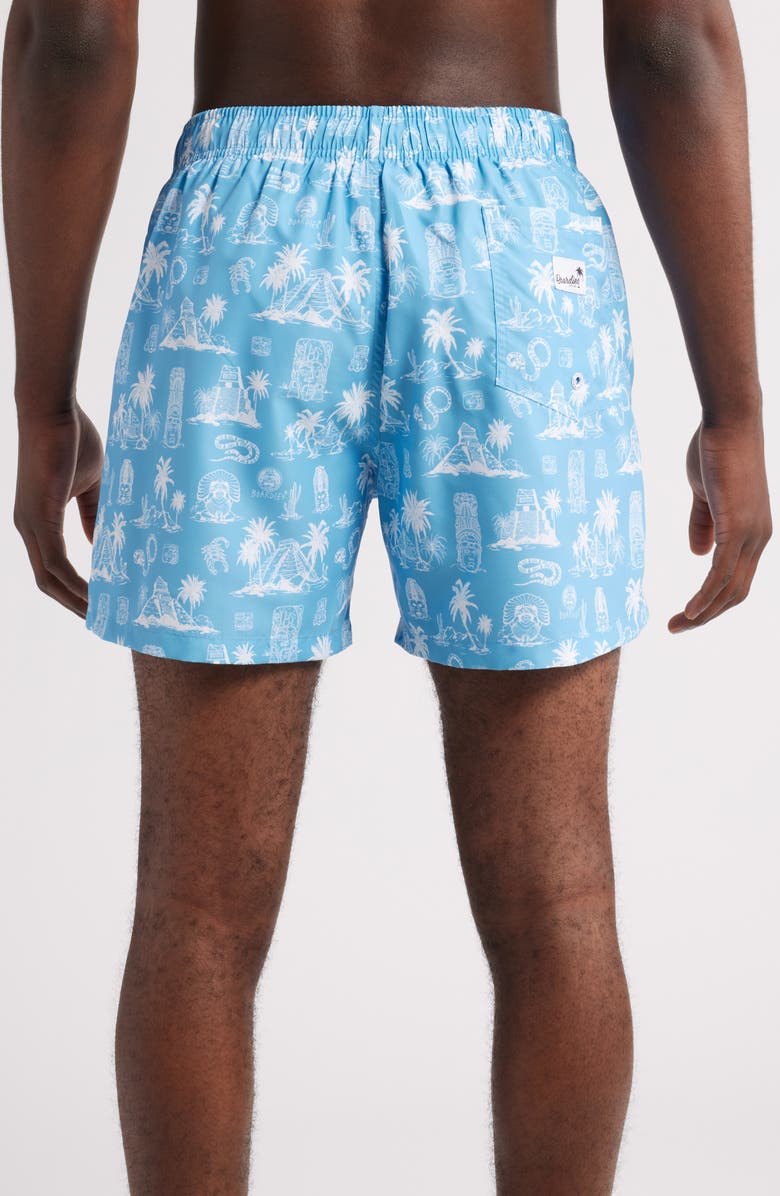 Boardies Printed Swim Trunks, Alternate, color, Blue