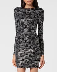 PHILIPP PLEIN Mini Dress Ls Monogram Women