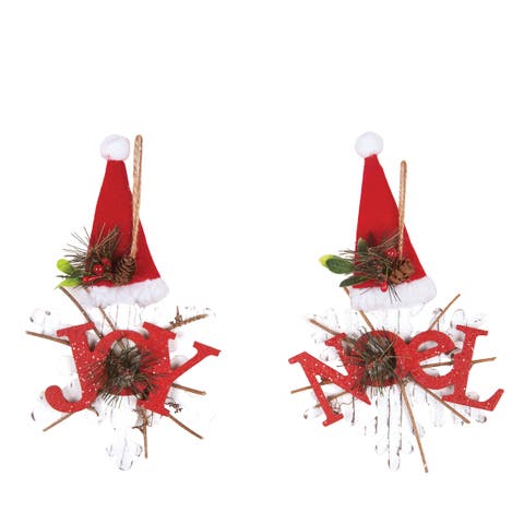Joy Noel on Snowflake Ornament A/2