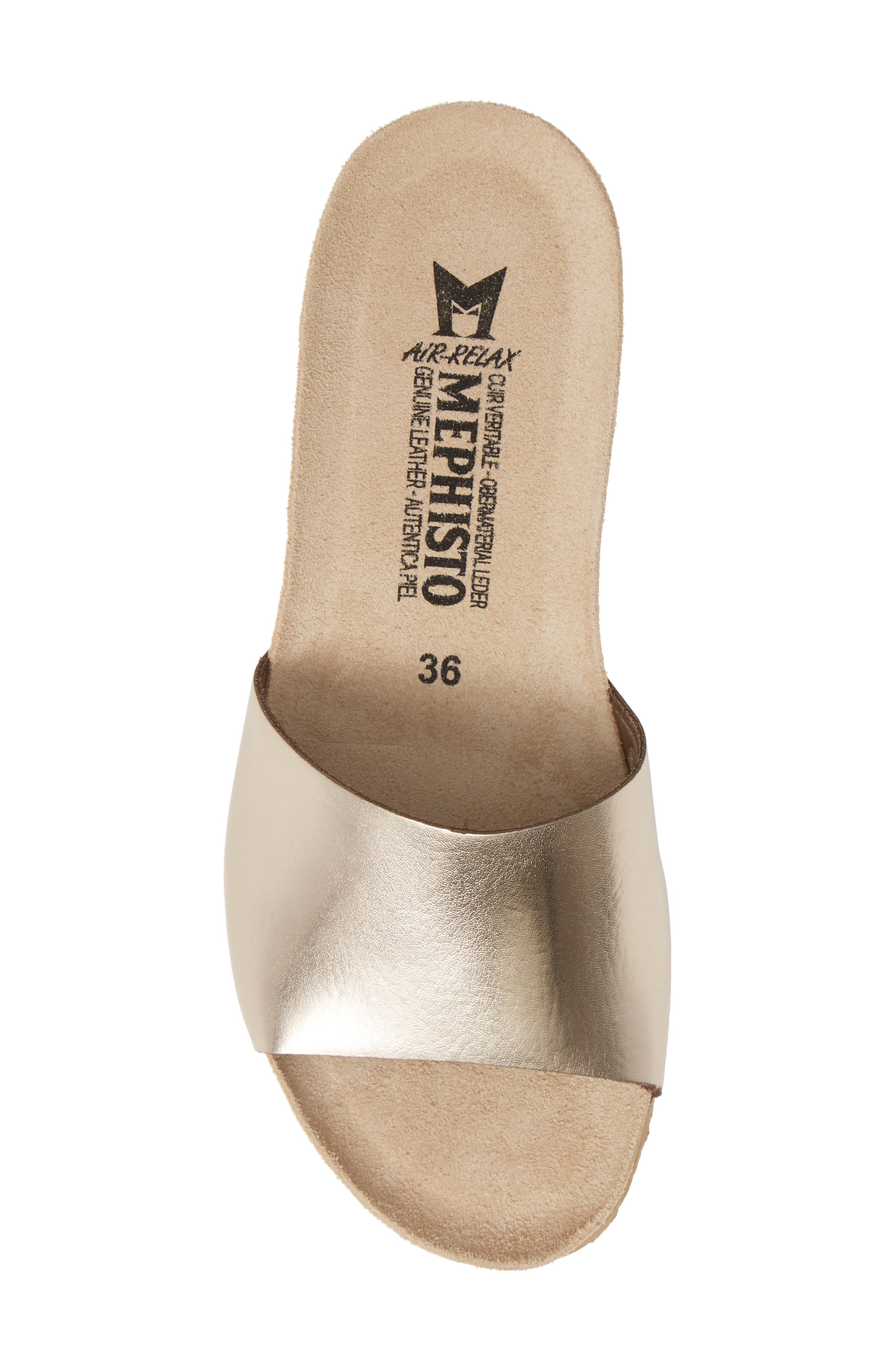 Lise Platform Wedge Sandal, Alternate, color, PLATINUM LEATHER