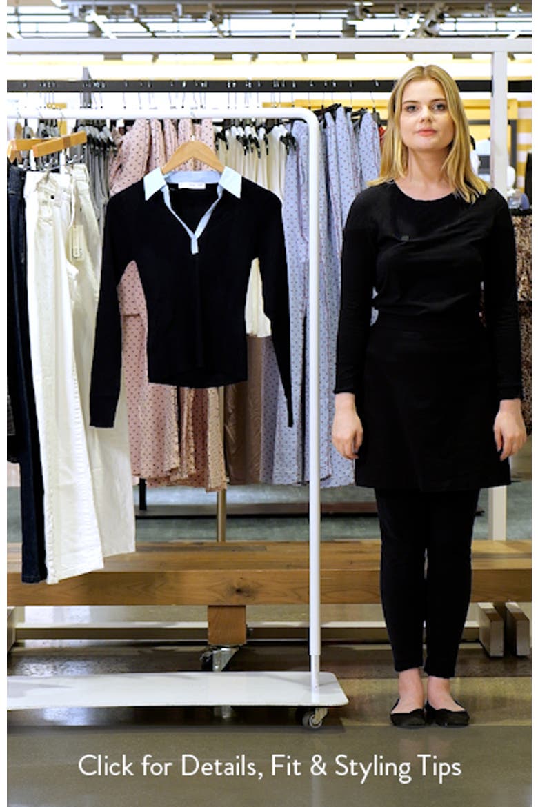 Mixed Media Collar Sweater video