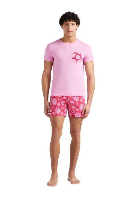 Unisex Turtle Heart Flocked T-Shirt