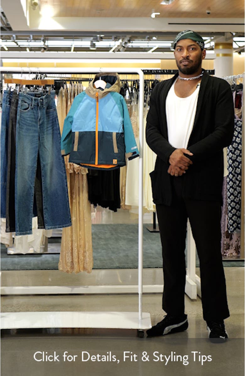 Kids' Colorblock Waterproof Fleece Lined Hooded Jacket, sales video thumbnail