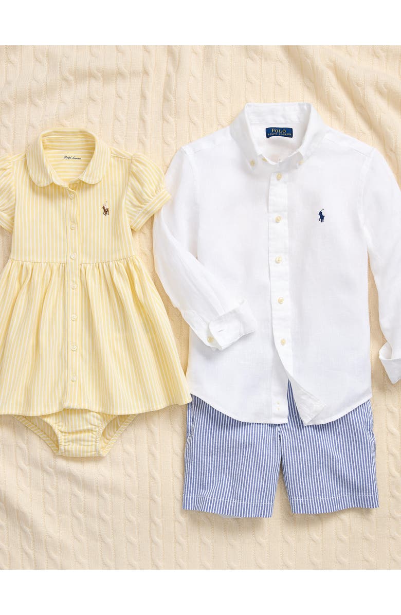 Polo Ralph Lauren Kids' Stretch Cotton Seersucker Shorts, Alternate, color, Blue Seersucker