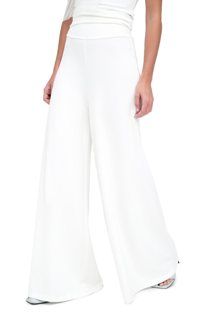 Marcella Georgia Ponte Wide Leg Pants, Alternate, color,