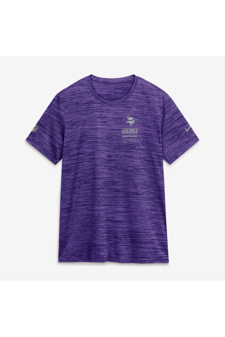 Women's Nike Purple Minnesota Vikings Sideline Velocity Dri-FIT T-Shirt, Alternate, color, Purple