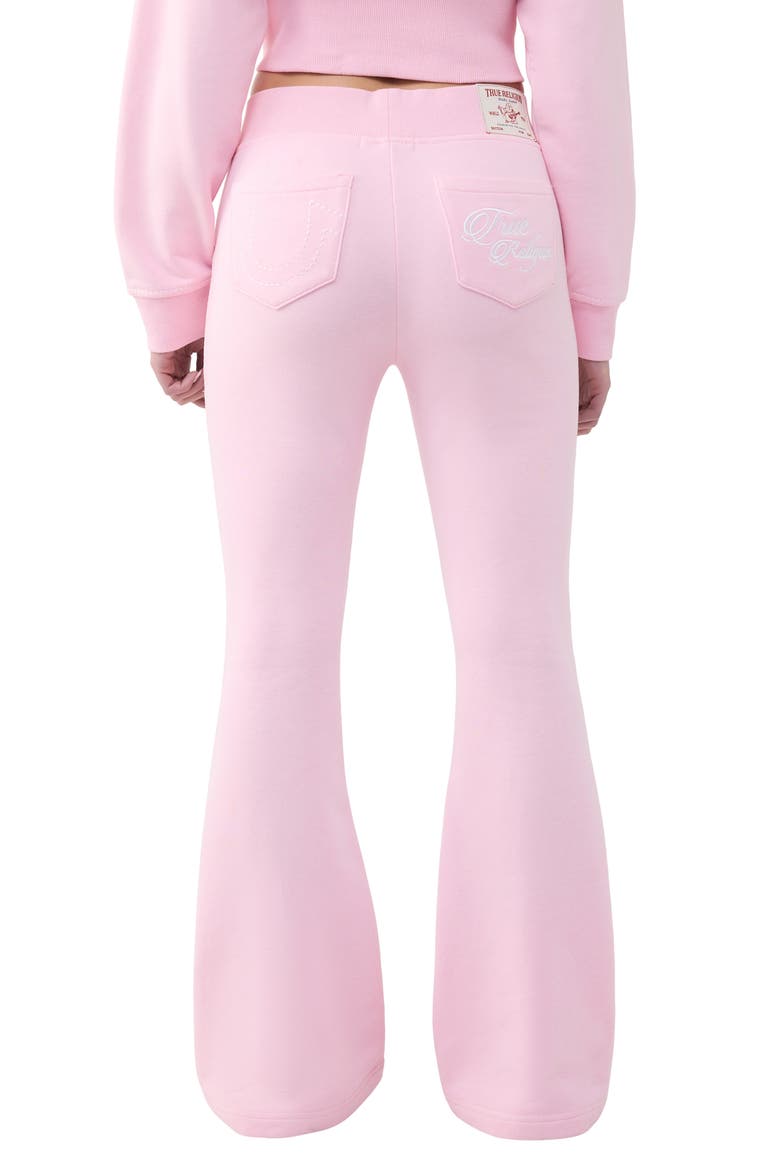 Embroidered Flare Pants, Alternate, color, ORCHID PINK
