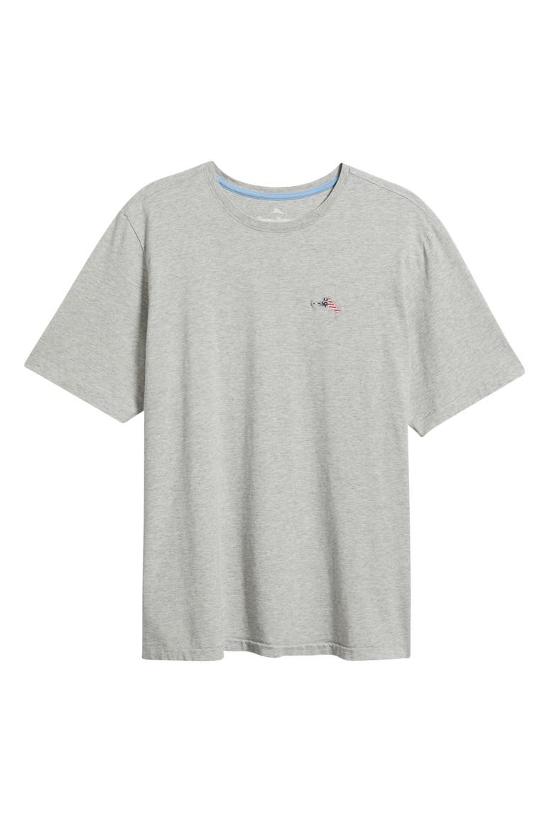 Bali Skyline Americana Pima Cotton T-Shirt, Alternate, color, GREY HEATHER