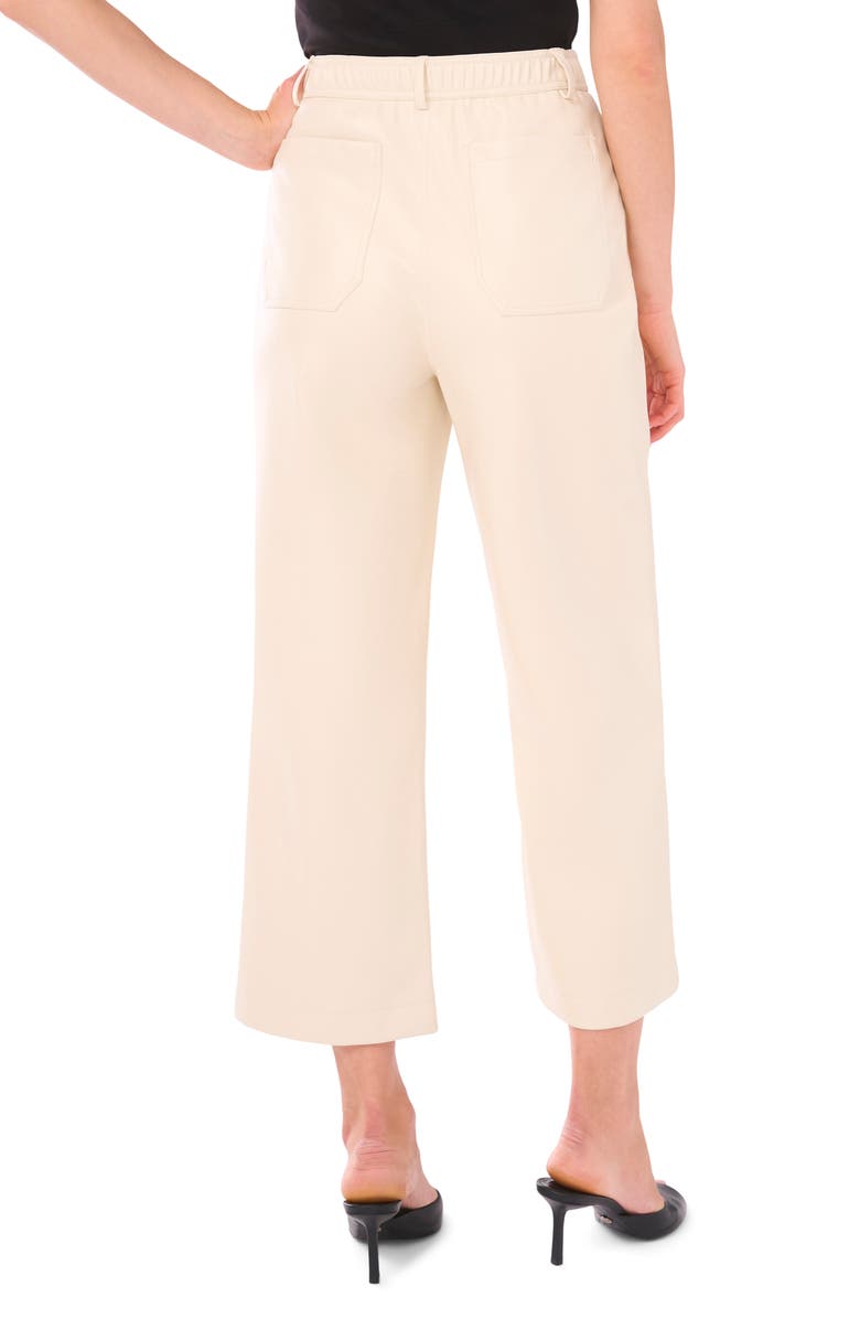 Vince Camuto Patch Pocket Coated Pants, Alternate, color, Birch