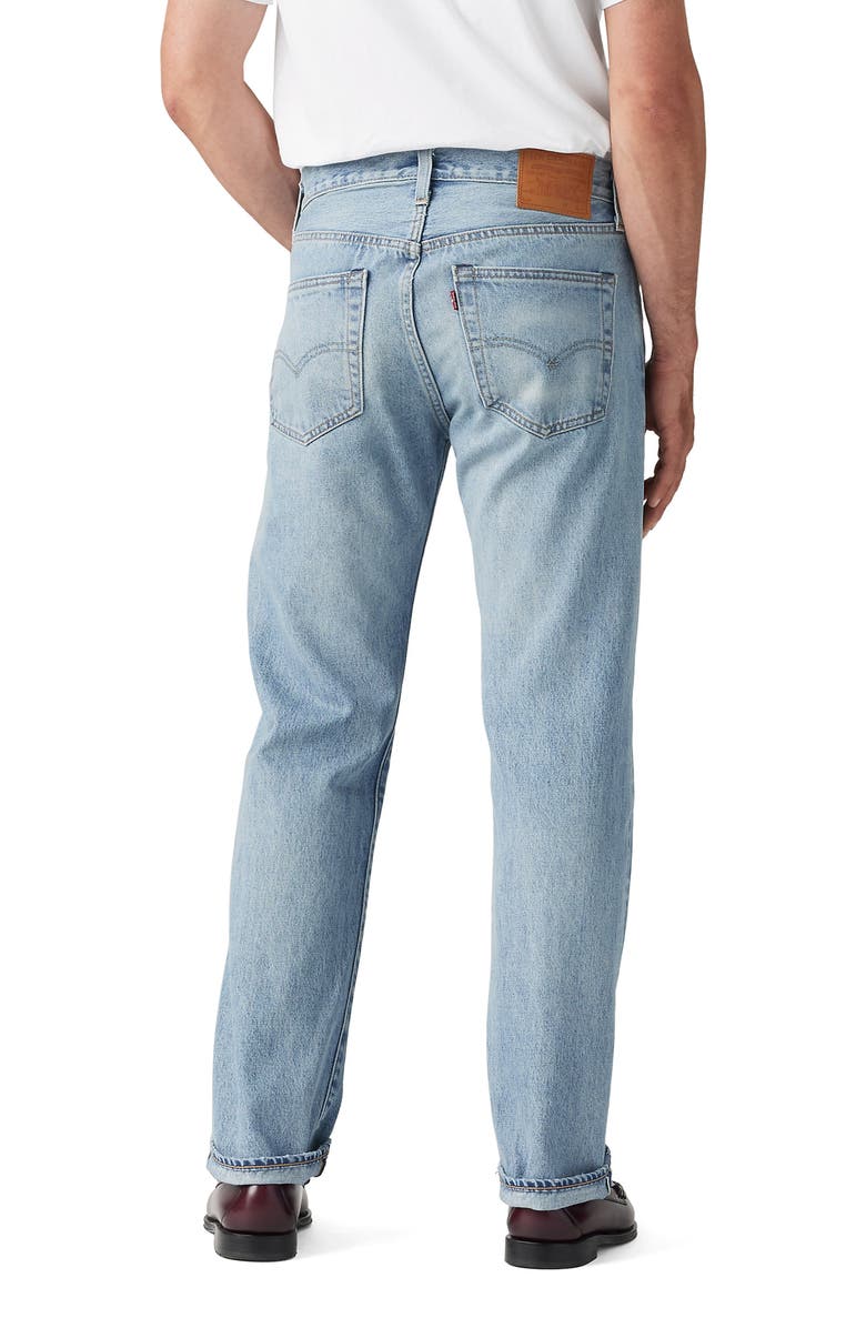 Levi's<sup>®</sup> 501<sup>®</sup> Original Straight Leg Selvedge Jeans, Alternate, color, Beautiful Disaster