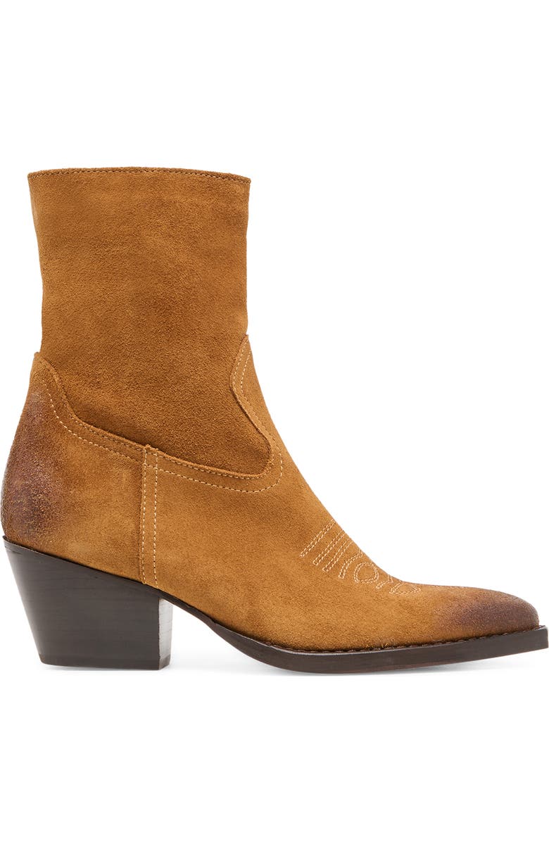 Dolce Vita Klyde Western Boot, Alternate, color, Cognac Suede