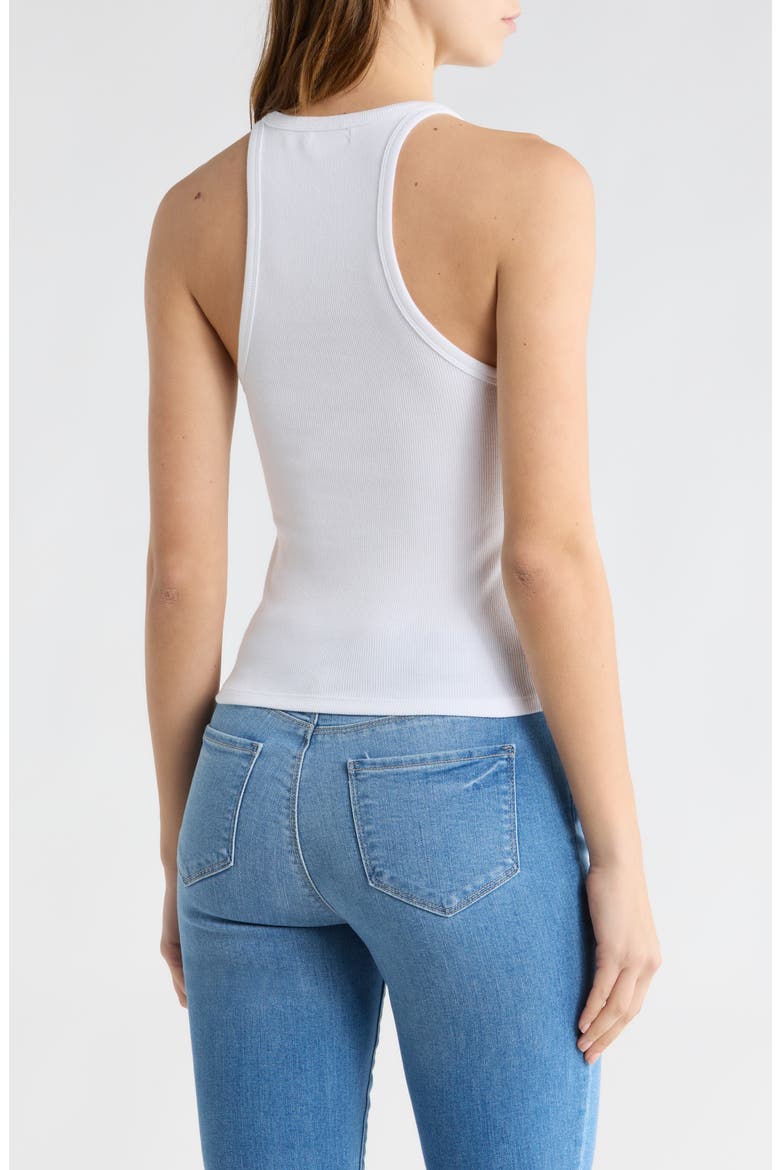Micro Rib Crewneck Tank, Alternate, color, WHITE001