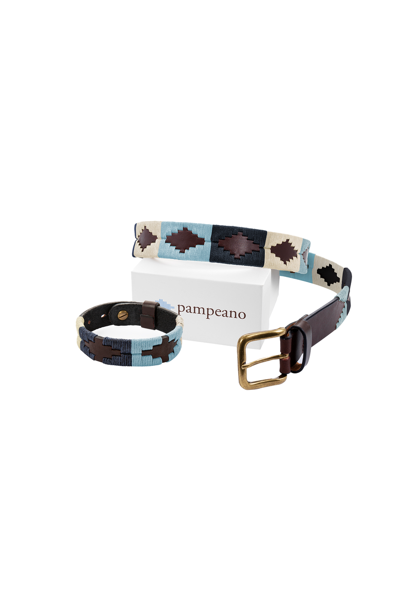 pampeano Bracelet - Sereno Stitching, Alternate, color, Brown/Navy/Light Blue/Cream