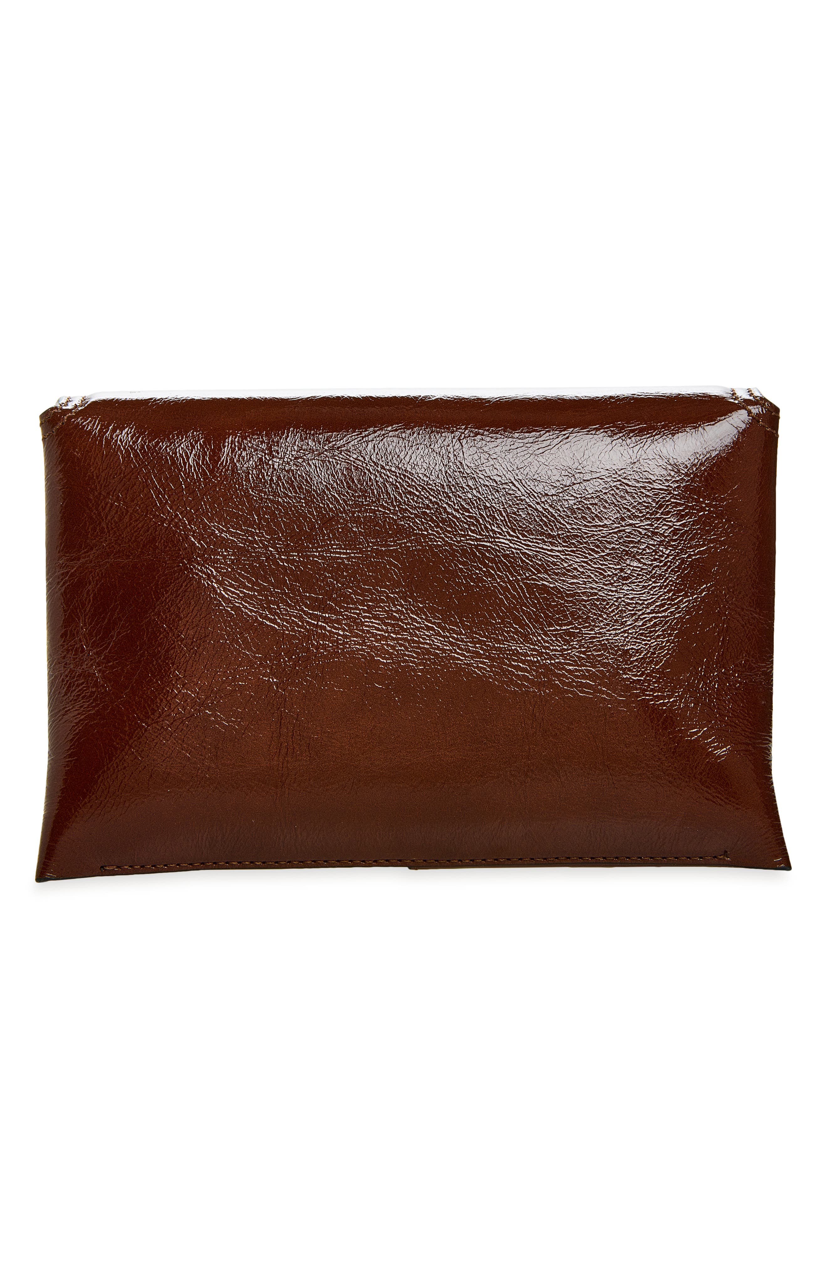 Ida Trio Leather Clutch, Alternate, color, CHESTNUT GLAZE
