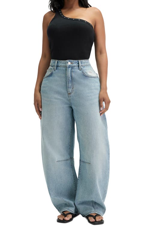 Cotton On Curvy Barrel Jean In Blue