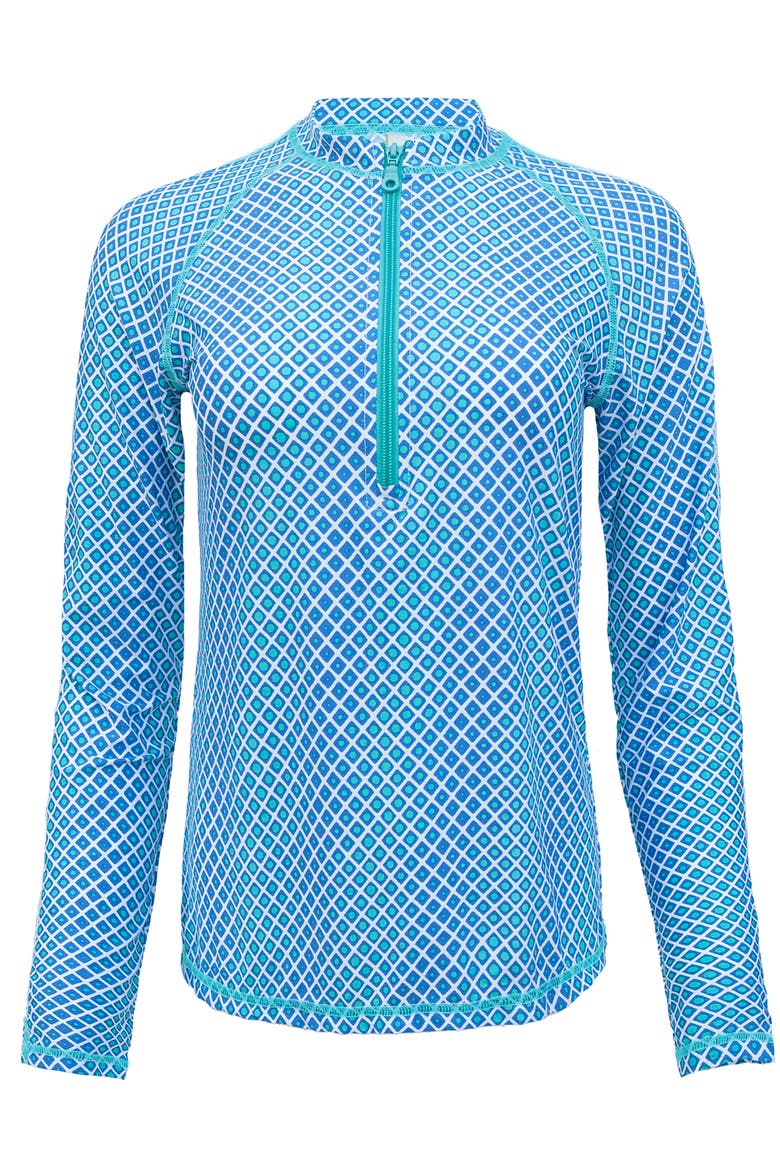 Sun Shirt Upf 50+, Alternate, color, Ombre Geo