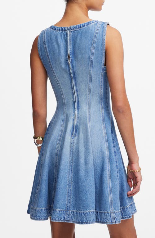 Madewell Airy Denim Circle Minidress