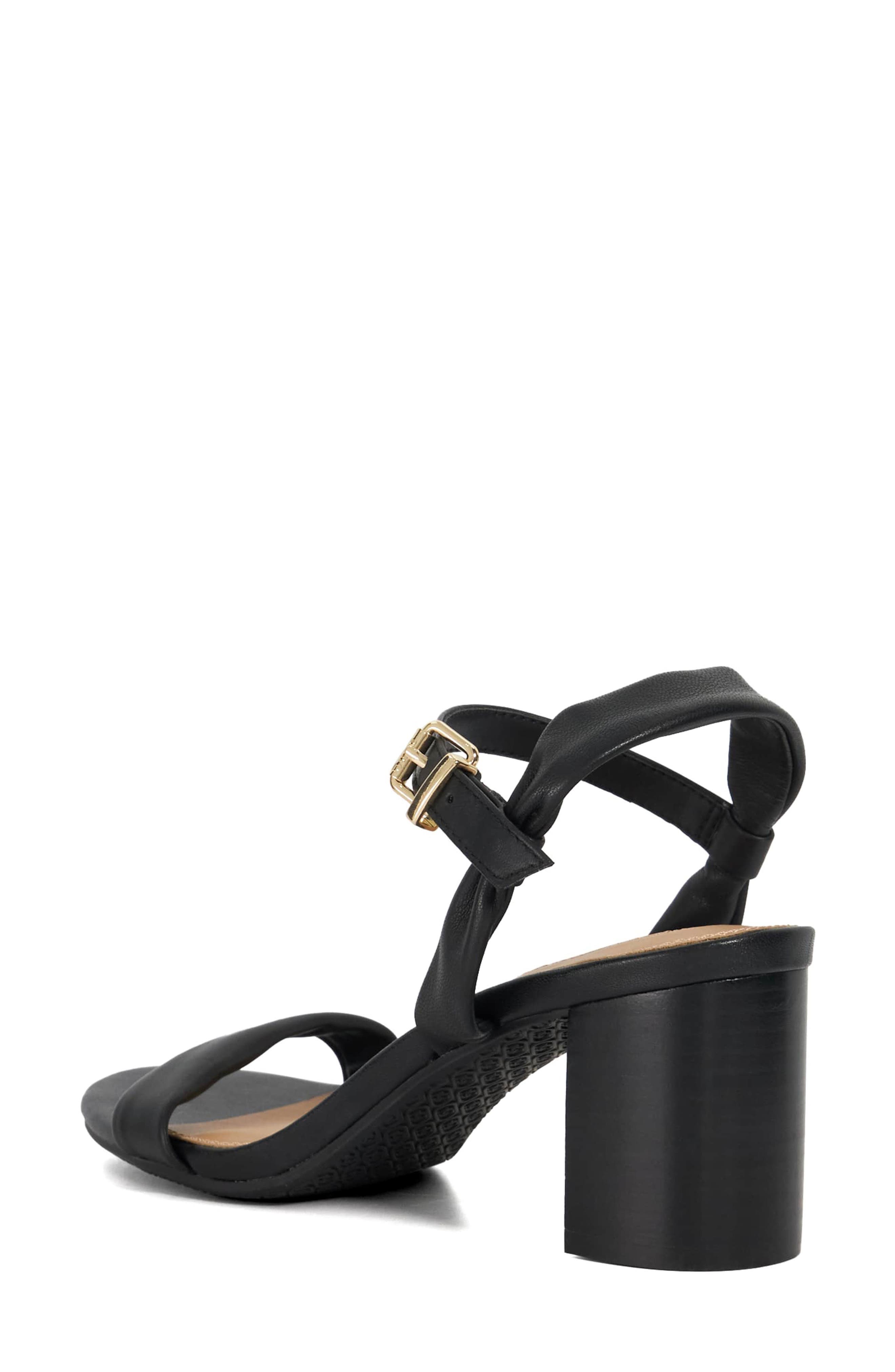 Dune London Jaliz Ankle Strap Sandal, Alternate, color, Black