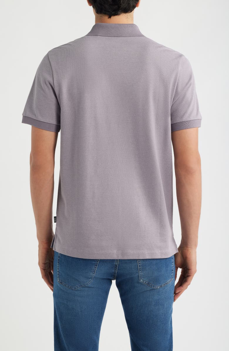 BOSS Parlay Cotton Piqué Polo, Alternate, color, Medium Purple