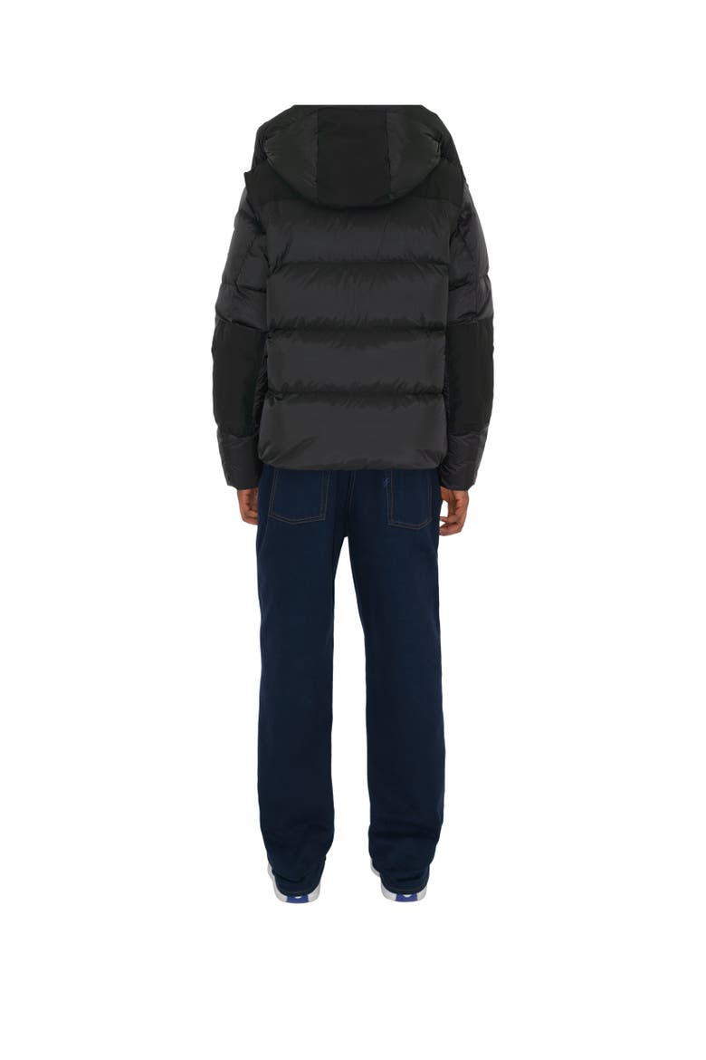Detachable Sleeve Nylon Puffer Jacket, Alternate, color, Black