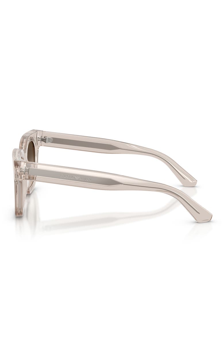 47mm Square Sunglasses, Alternate, color, SHINY TUNDRA BROWN