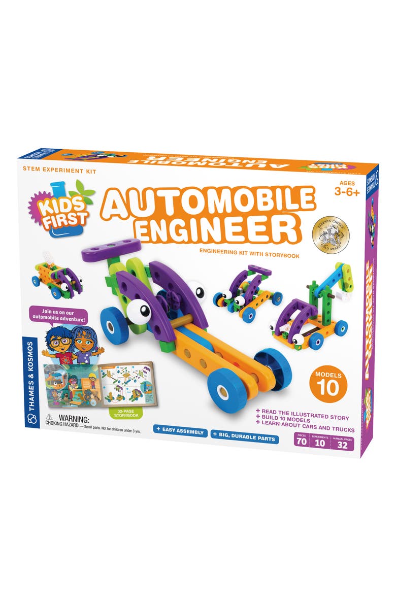 Thames & Kosmos Kids'' First Automobile Engineering Kit, Alternate, color, Purple Multi