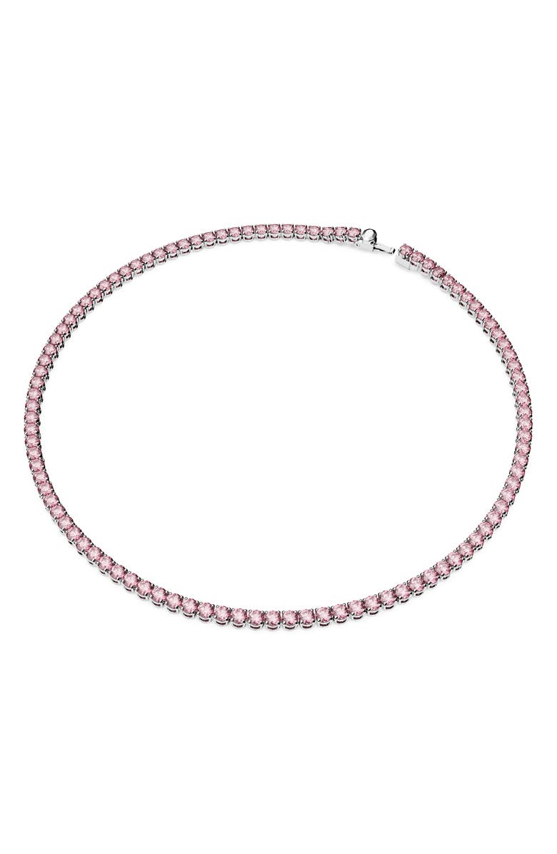 Swarovski Matrix Tennis Necklace, Main, color, 