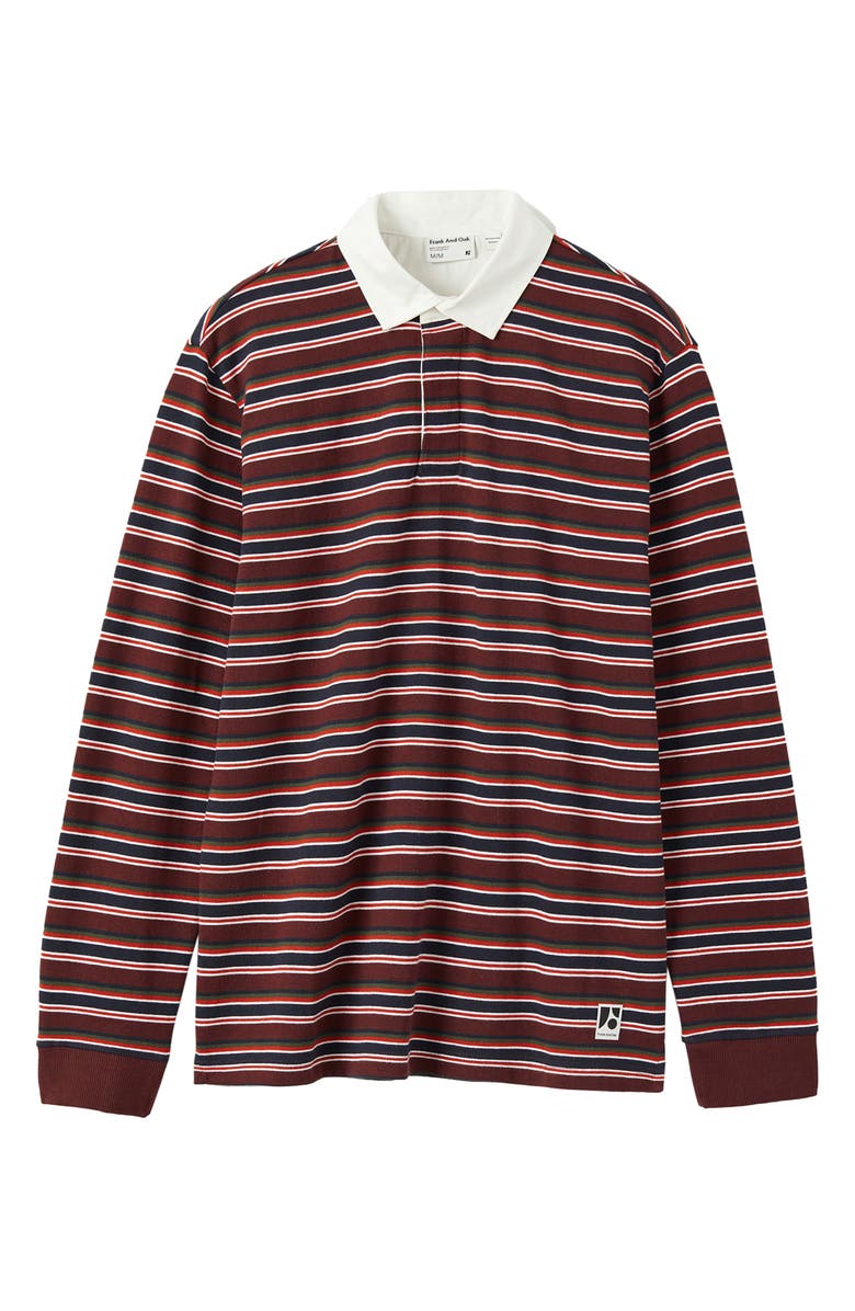 Frank And Oak Stripe Rugby Polo, Alternate, color, 