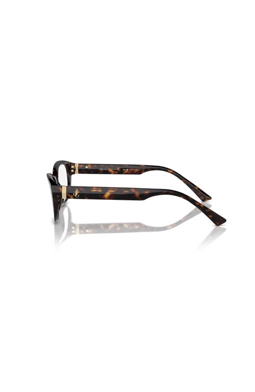 Jimmy Choo 55mm Oval Optical Glasses In Brown