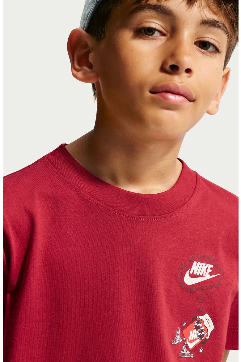 Kids' Nike Boxy Graphic T-Shirt, Alternate, color, TOUGH RED
